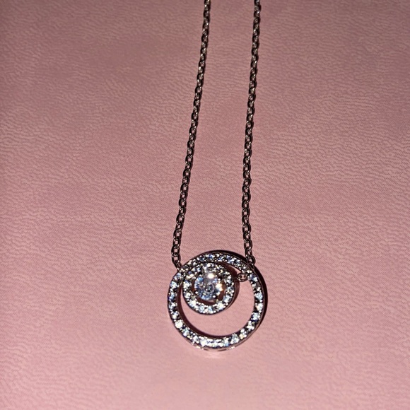 18 inch round cubic zirconia necklace - Picture 2 of 5